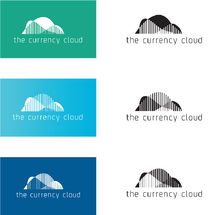 堆积渐变的云 The Currency Cloud企业形象设计